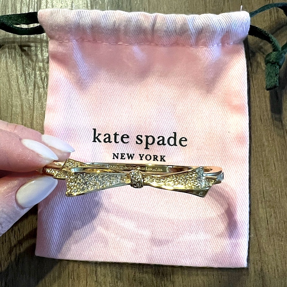 Kate Spade Gold Bangle with Bow